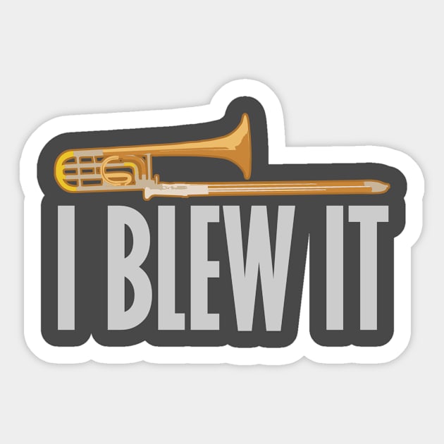 Funny Trombone Sticker by evisionarts